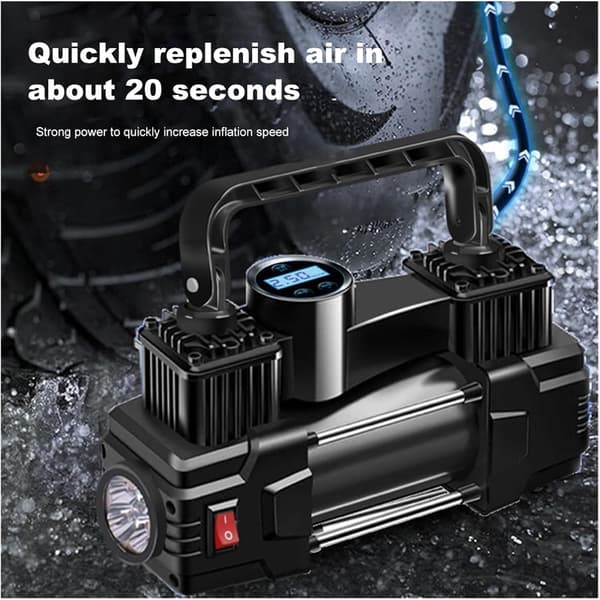 12V 150PSI Bildäckspump Bärbar Billuftpump Digital Display A