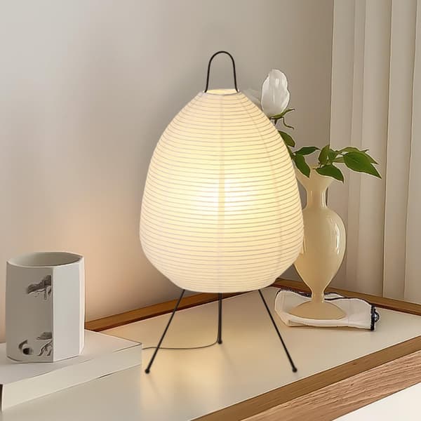 Japansk rispapperslykta LED bordslampa vardagsrum sovrum sängbord studierum hotell hemstativ