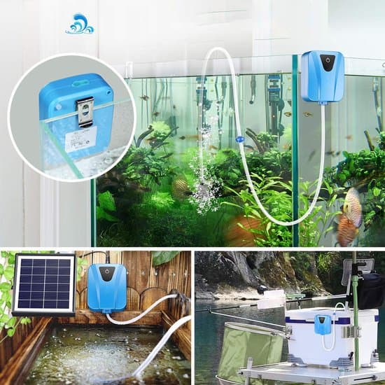 Solar dammpump – Solar dammluftare – Luftpump + syrepump – För trädgårdsdammar och akvarier