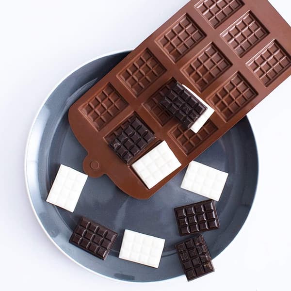 5-delt sjokoladeform, DIY silikonform, silikonsjokoladeform, godteri gelé kake bakeform