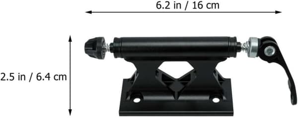 Professionel cykelgaffelclips til sikker cykeltransport, sort