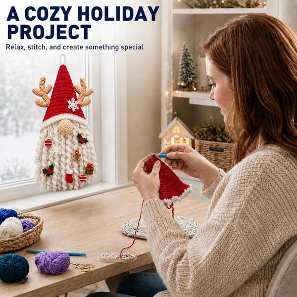 DIY Sesongbasert 3D Heklet Dørhenger Kit Samling