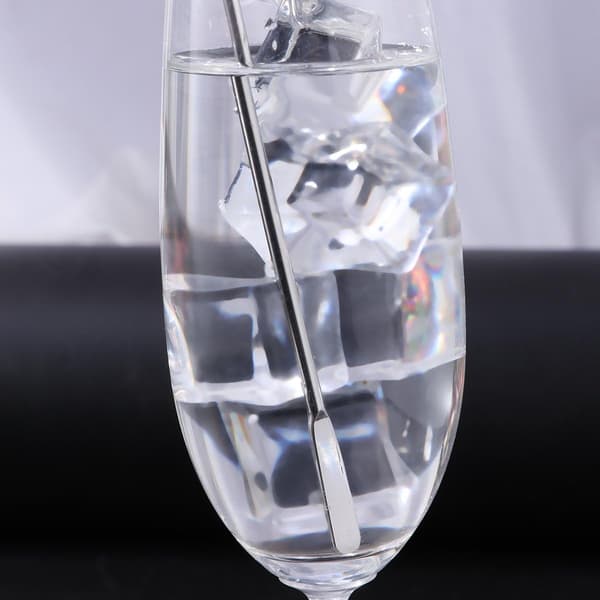 5 stk kaffe- og drikkepinner i rustfritt stål, cocktailrørere, drinkpinner, 18,8 cm rørepinneverktøy