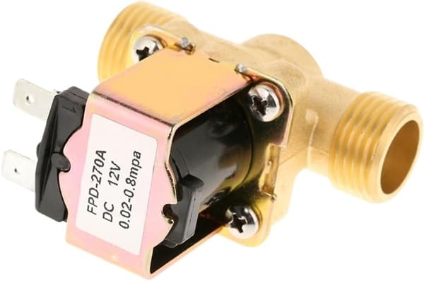 DC12V Solenoid for Valve Solid Brass Normally Closed Electric Solenoid for