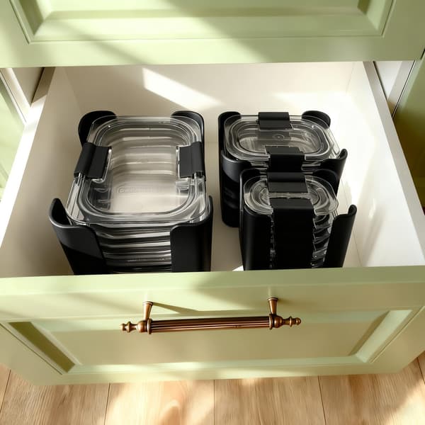 Lokkorganisering for Rubbermaid Brilliance, passer til 4,7 og 3,2 kopper, 1,3 kopper, 0,5 kopper A