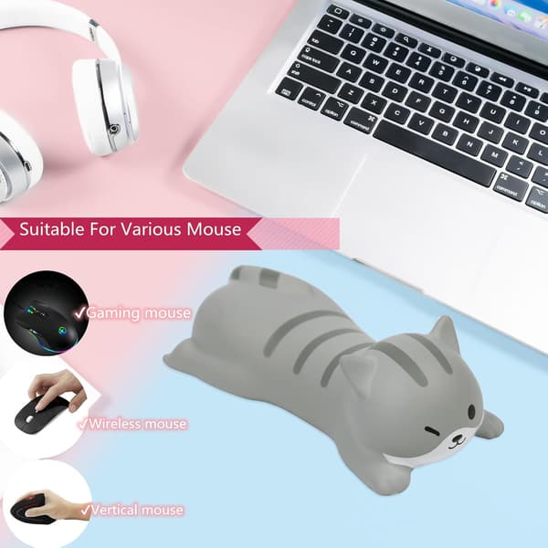 Lille håndledsstøtte musemåtte, mini sød ergonomisk tegneserie musemåtte memory foam design dyreform håndledsstøtte pudepude