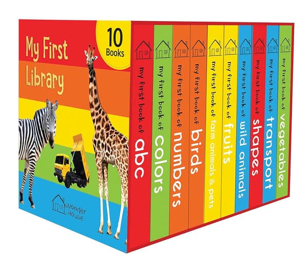 Mitt första bibliotek: Box med 10 pekböcker för barn