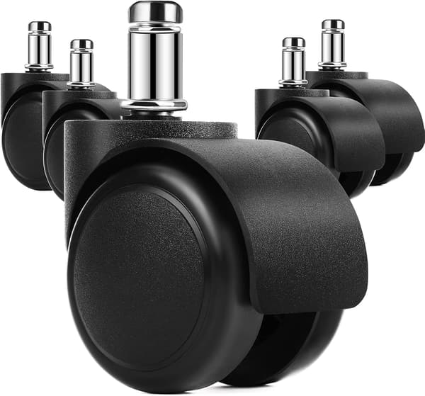2\" Kontorstol Erstatningshjul, 11mm Stift, Sett med 5