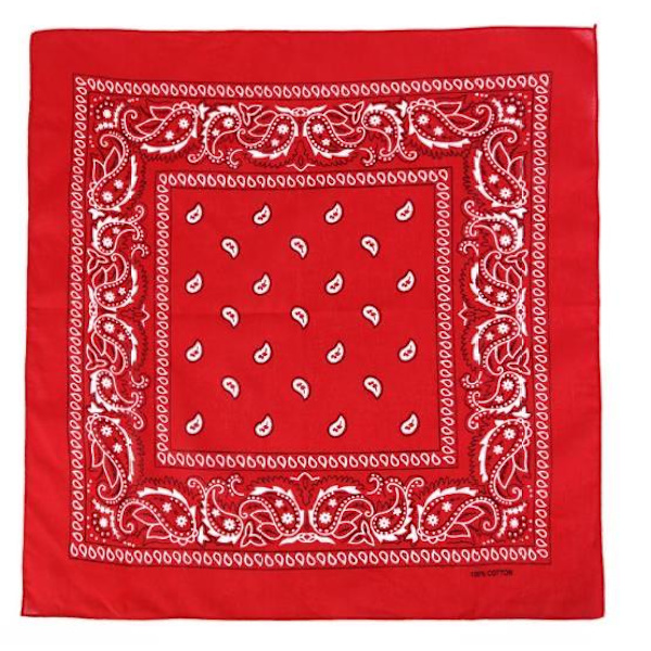 Bandana Paisley Pattern Scarf Vit white