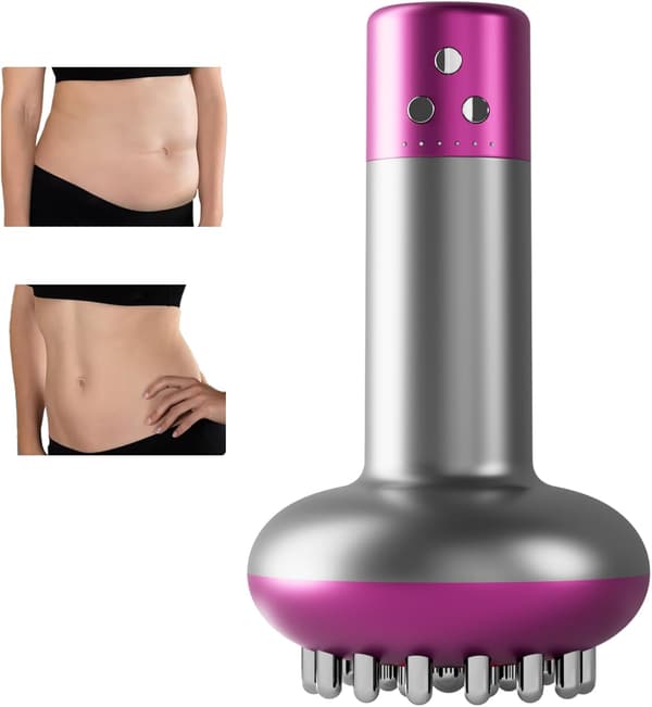 Massageapparat egnet til mave, nakke, ben, baller og arme