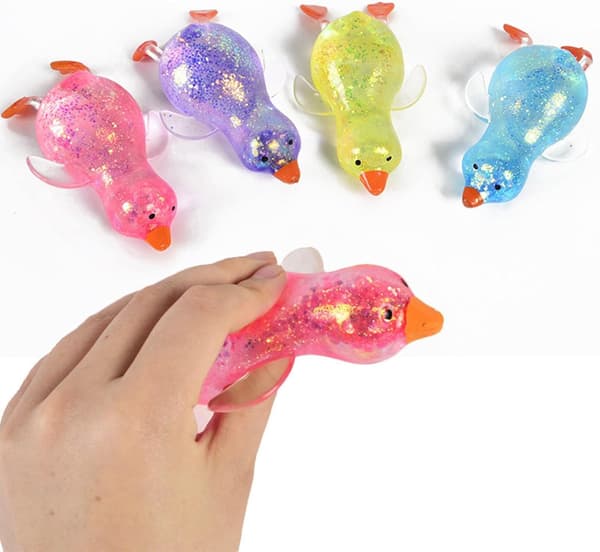 And Squishy Sukker Stressbold, Kæmpe And Squishies Stressbold Langsom Stigning Afslappende Sensorisk Klemmelegetøj til Stresslindring 2 stk. Pink+Himmelblå