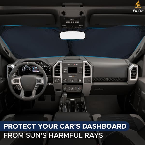 Lastebil frontrute solskjerm, solskjerm beskytter dashbord og seter