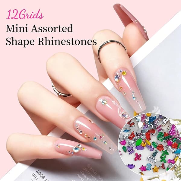 Bedazzling Kit, Bedazzler Kit med strass, Små hartsstrass