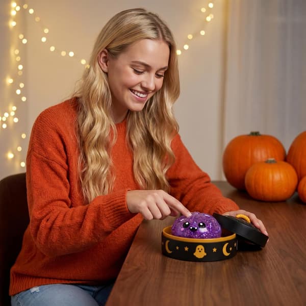 Halloween Spooky Ghost Dumpling, Dumplings Squish med Steamer Stressbolde Stressaflastning Fidget Sensorisk til Helligdags- og Fødselsdagsgaver A D