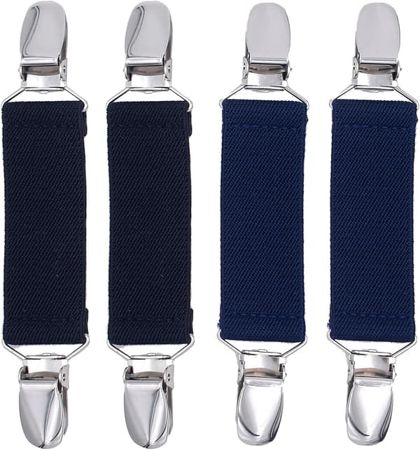 4-delt handskeklips til småbørn, babyhandskeklips, elastiske fingervanter, justerbar handskeklips