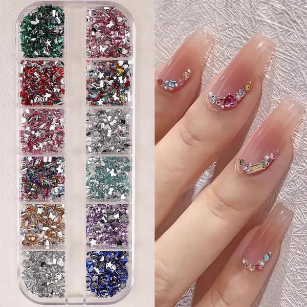 Bedazzling Kit, Bedazzler Kit med strass, Små hartsstrass