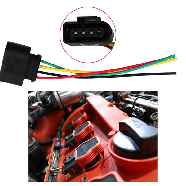 4-pack tändspolekontaktkabel kompatibel med Volkswagen Passat