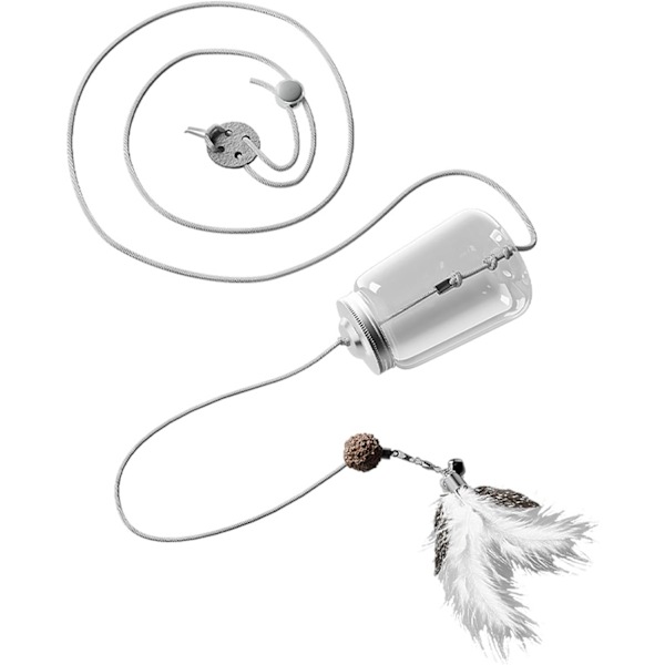 Interaktiv Kattegodbidsdispenser & Langsom Foderlegetøj - ABS Puslespil til Træning & Leg