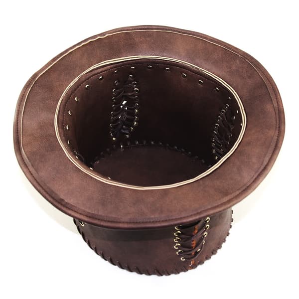 Steampunk hatt med briller Viktoriansk dameflosshatt