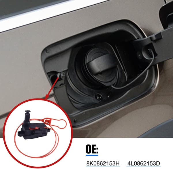 Bränsletankluckans låsställdon 8V0862153A