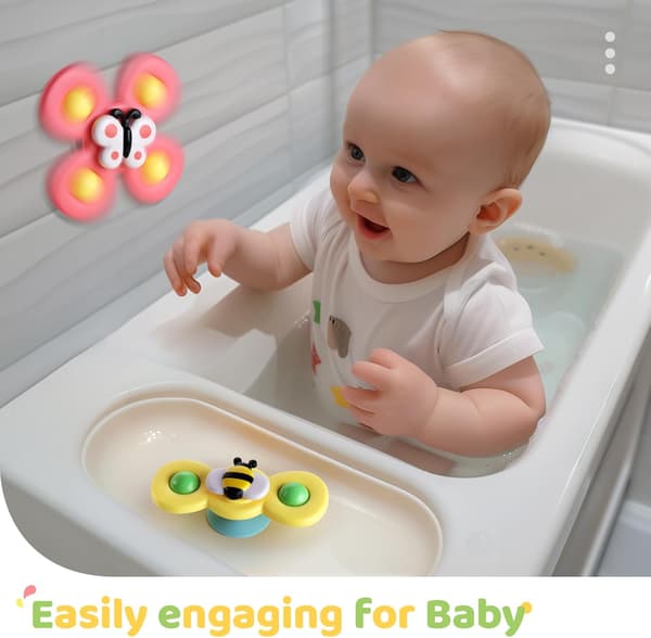 3 kpl - Fidget Spinner imukupilla lapsille - Pyörivä lelu monivärinen