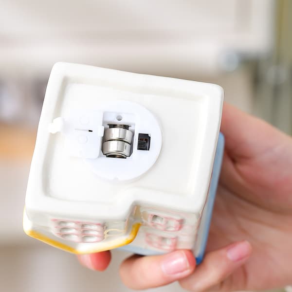 Søde håndmalede keramiske hus-aromaterapi-ornamenter Pastel Mini Hus Keramisk Indretning til Hjem & Bordplade