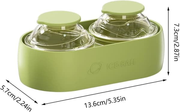 4 stk. isboldform, isterningforme, silikone isboldforme, rund blokform, isboldform til cocktails, festdrinks, kaffe, juice