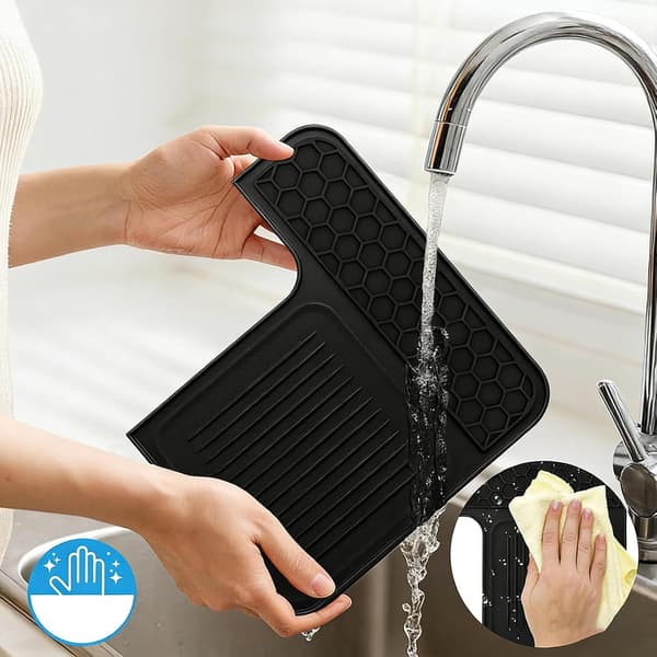 Silikonlock för kaffemaskin, flexibelt lock, för espressomaskiner och hemmakaffebarer (svart).
