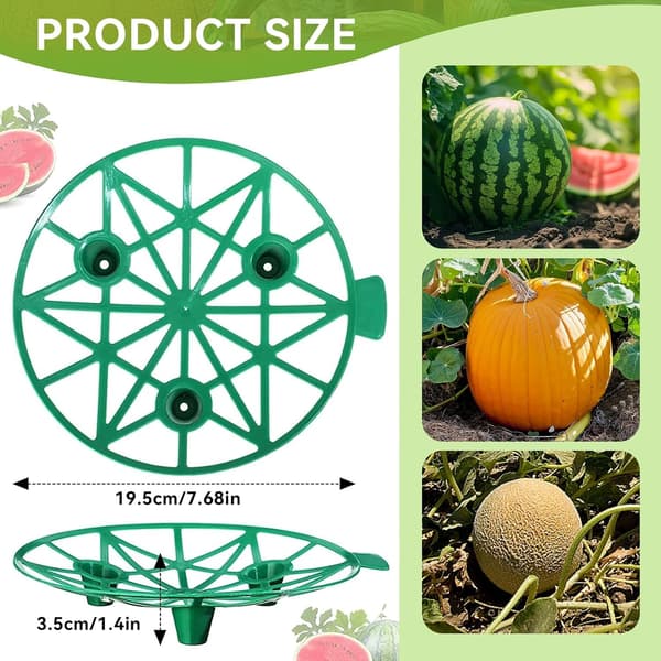 10 STK Melonholder, Vandmelonholder Stativ Melon Græskar Støtte Plast Græskar Støttesæt til Cantaloupe, Squash, Vandmelon