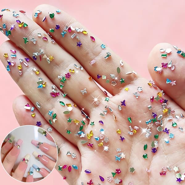Bedazzling Kit, Bedazzler Kit med strass, Små hartsstrass
