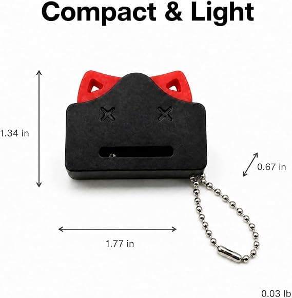 Magnetisk Monster Fidget Nøkkelring, Hørbar Klikk Stresslindring