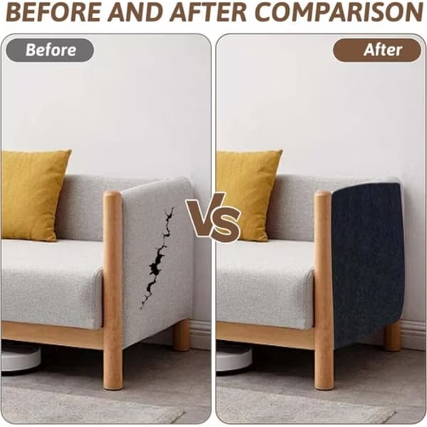 Selvklebende klorepute for katter - Vegg- og sofatrekk, Sofaklorepute, Katteklorematte, Hjørne Lysegrå 30cmx100cm Lysegrå Light Gray Light Gray 30cmx100cm