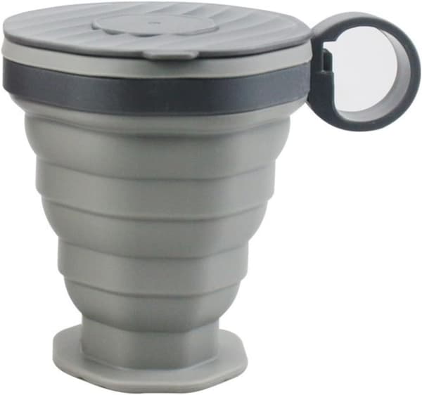 Vikbar kaffekopp, resevattenkopp, silikonmugg, vikmugg, resemugg, munsköljsmugg B