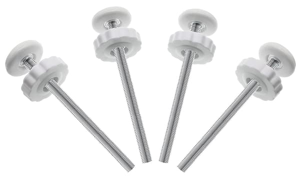 4 pakker 8MM Babygitter Reservedele, Gevindspindelstangsæt