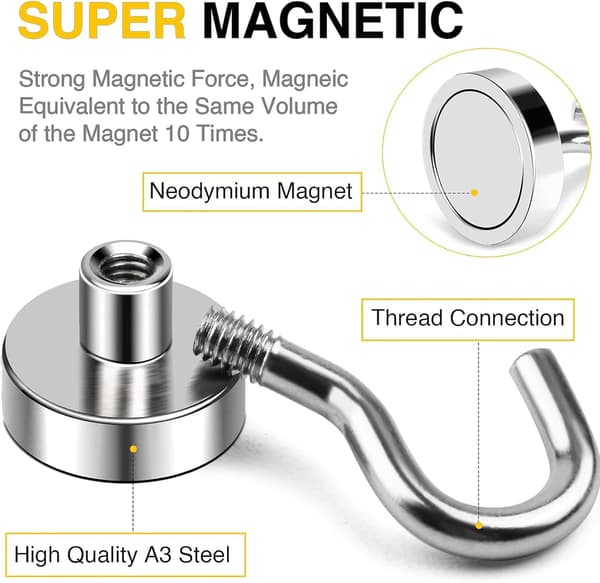 Magneettikoukut 20 kpl 13,6 kg+ Risteilytarvikkeet 2026 Magneettikoukku