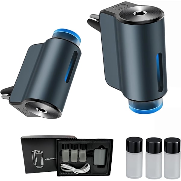 Bilduftspreder Smart Bil Aromaterapi Luftutløpsklemme Langvarig Atomizer Bil Aromaterapi Maskin Oppladbar