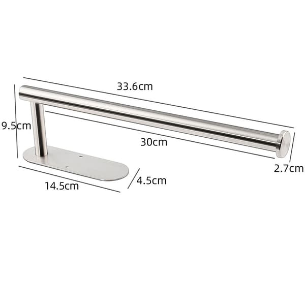 Itsekiinnittyvä paperipyyheteline keittiöön, hopea Silver 175