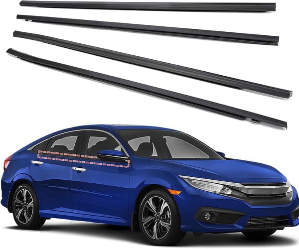 Fönstertätningslist för 2016-2021 Honda Civic 4-dörrars Sedan