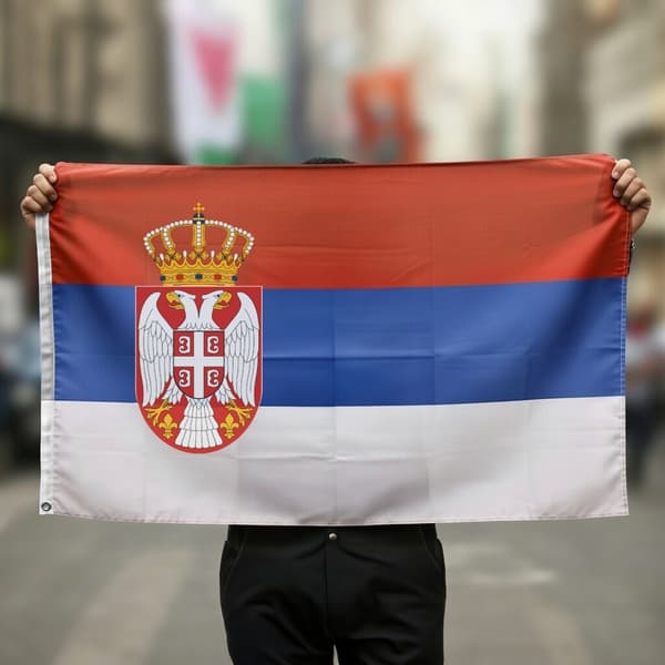 Serbia Flagg - 150 x 90 cm 85