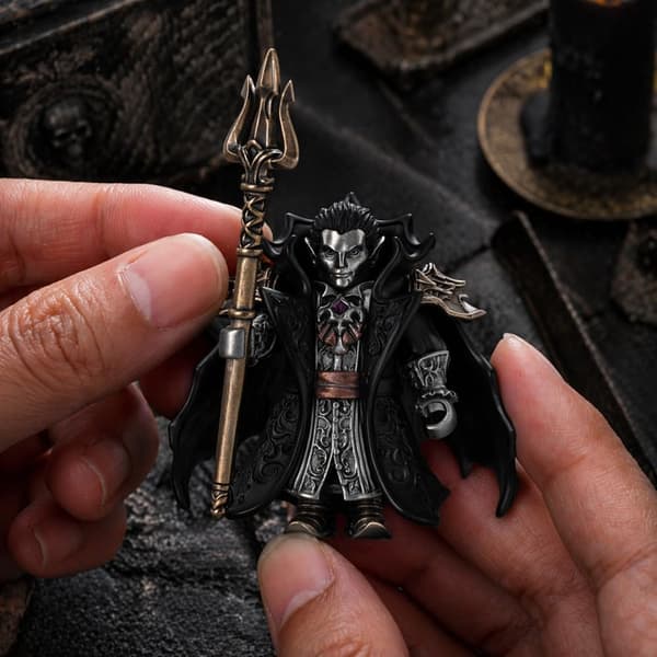Crimson Vampire Figur Statue Ornament Håndverkssamling for Hjem Stue Kontor