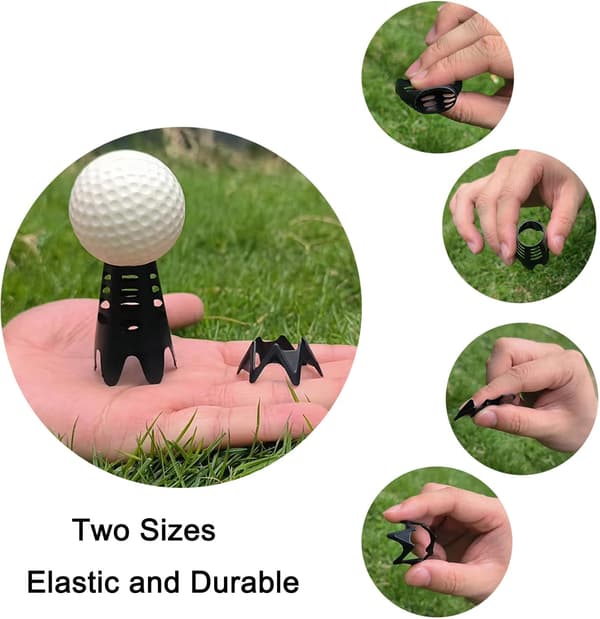 Golf-tees i plast, golfsimulator-tees til hjemmet, udendørs indendørs golf-tees simulator træning, golfmåtte-tees til vintergræs og driving range