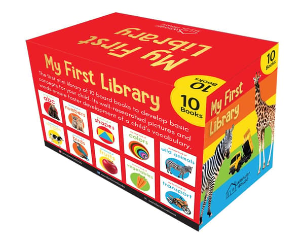 Mitt första bibliotek: Box med 10 pekböcker för barn