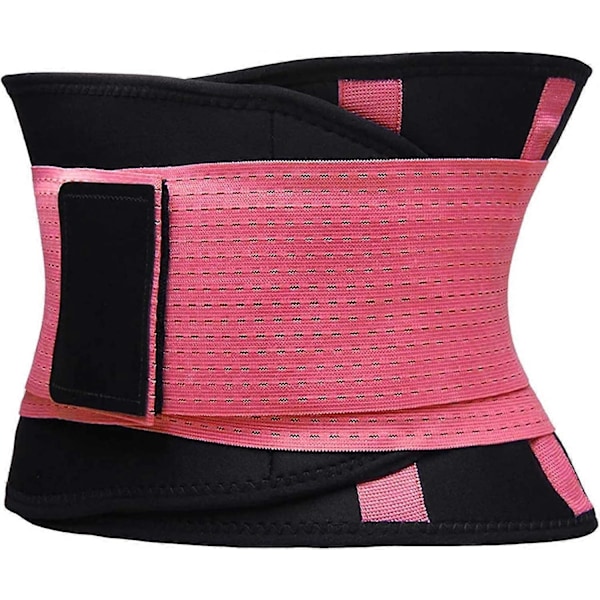 Midjetränare Bälte för Kvinnor - Midjeformare Trimmer - Bantande Kroppsformande Bälte - Sportgördel Bälte (Uppgraderad) Pink X Large