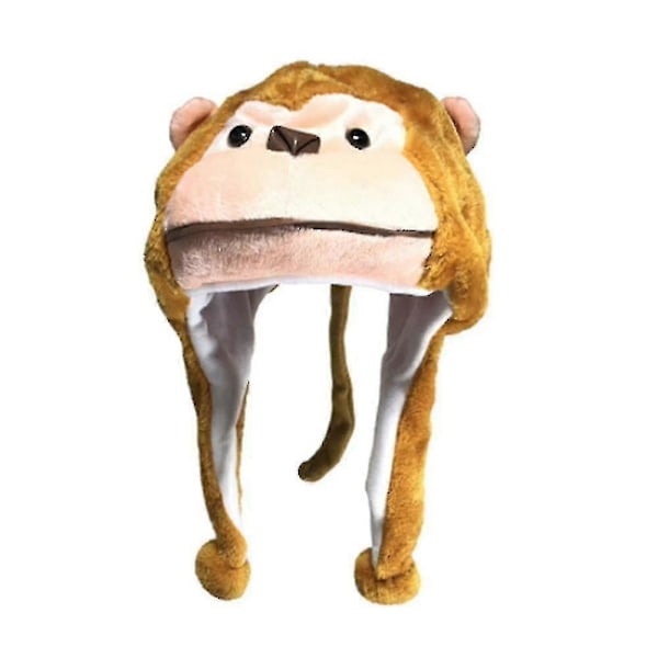 Plush Dyr Huer En Størrelse Caps Polyester Med Fleece Fôr monkey