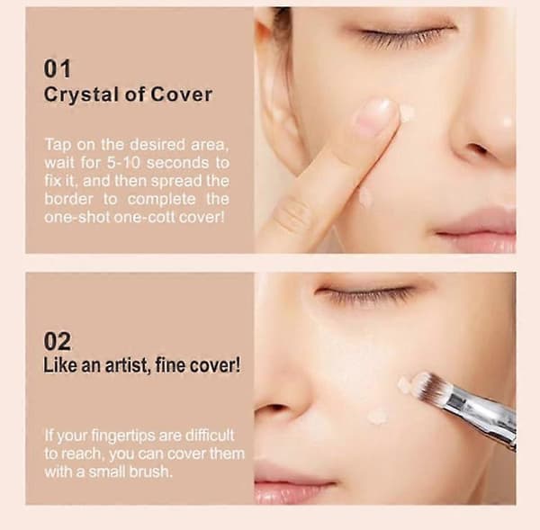 Flytande Concealer DEEP Full Täckning Långvarig Byggbar Kräm för Varm Gul Hudton