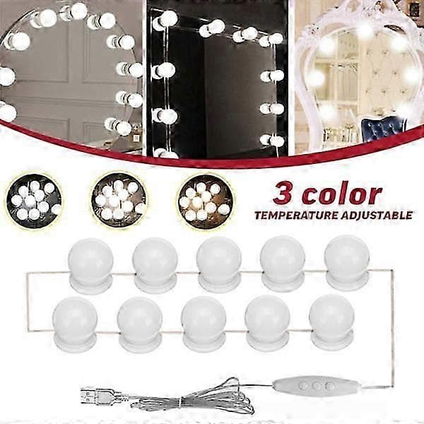 Hollywood Style LED Lys Sminkebord USB Speil