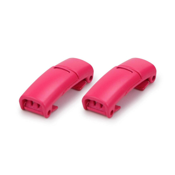 2 stk Late Magnetiske Metall Skolisser Spenne Lace-Free Skolisser Spenne Knapper Barn Voksen - SNNGV Rose Red