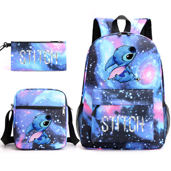 Lilo & Stitch Ryggsekksett Skoleveske starry blue