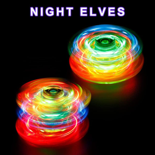 Krystall Fidget Spinner 5-pakning, Partypose Fyllstoff for Barn, Lysende Håndspinnerleker for Stressavlastning Anti Angst, Bursdag Graduation Gaver