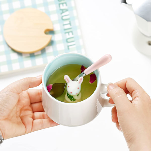 Gaver til kvinder Sød 3D dyre Kaffe Kops Te Kop Kawaii Ting Sjove Seje Kopper (uden ske og låg)